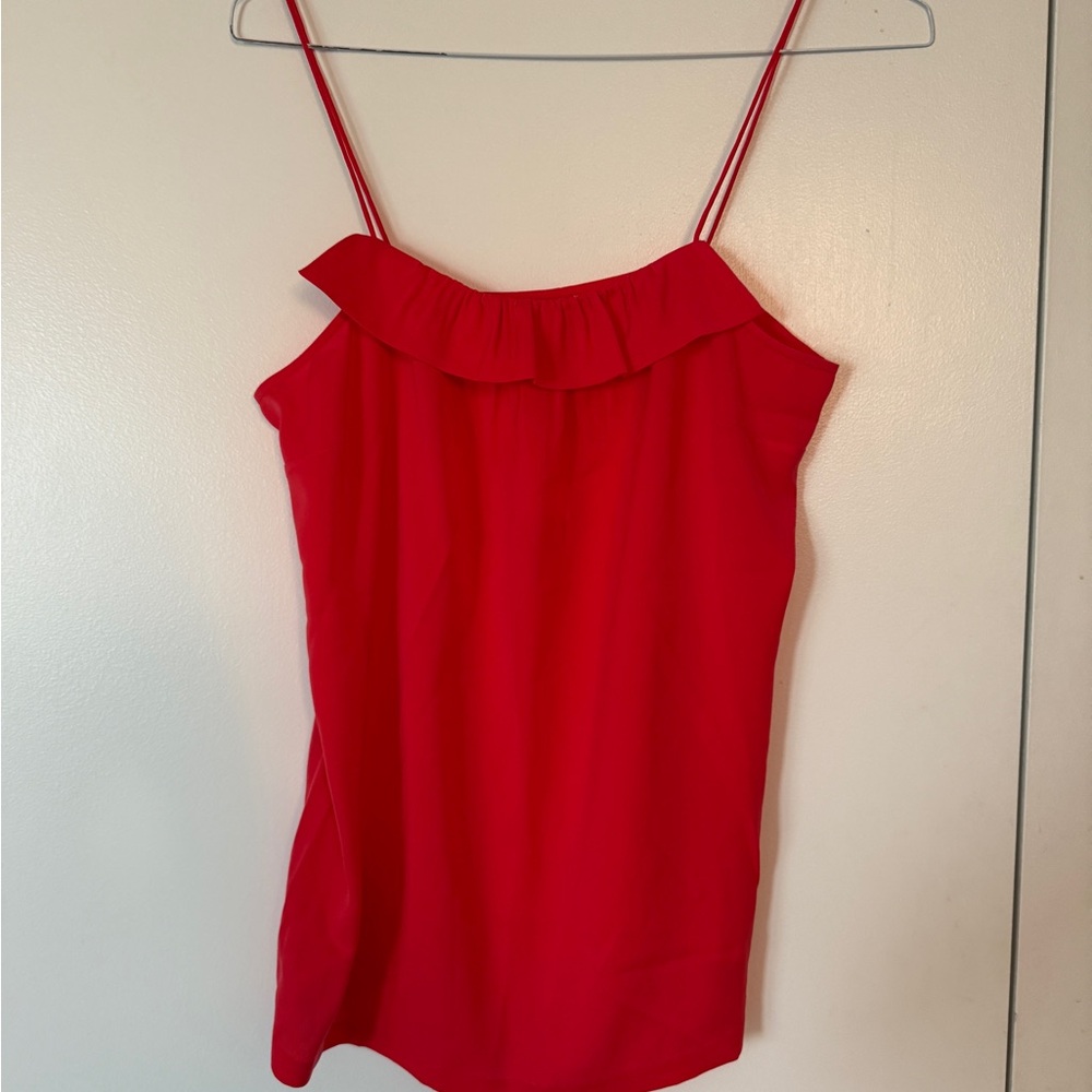 J. Crew Pink/ Red Sleeveless Top NWT